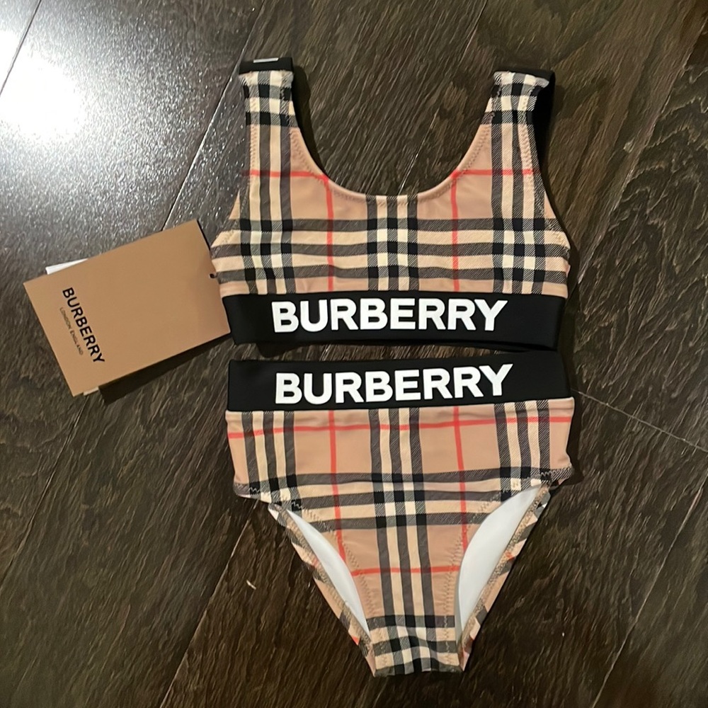 Burberry 3Y 2 piece swim suit